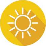 Roof Repair Icon - Sun