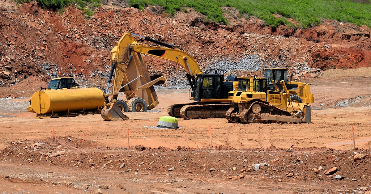 Construction_Site Heavy Equipment at Construction Site