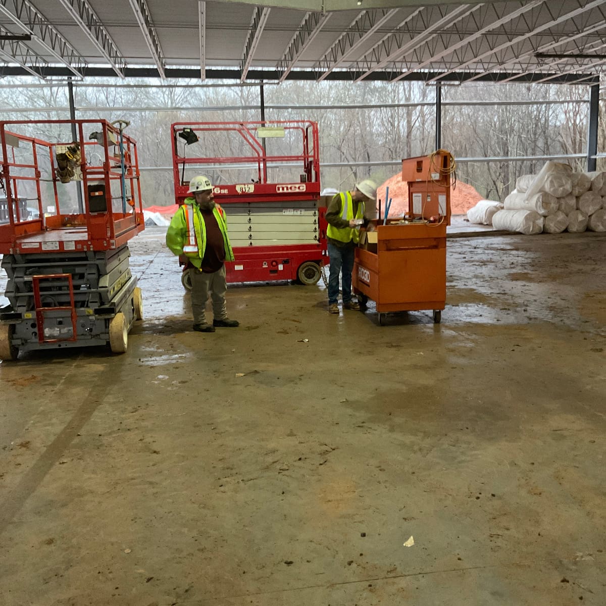 Rainwater crew at work onsite