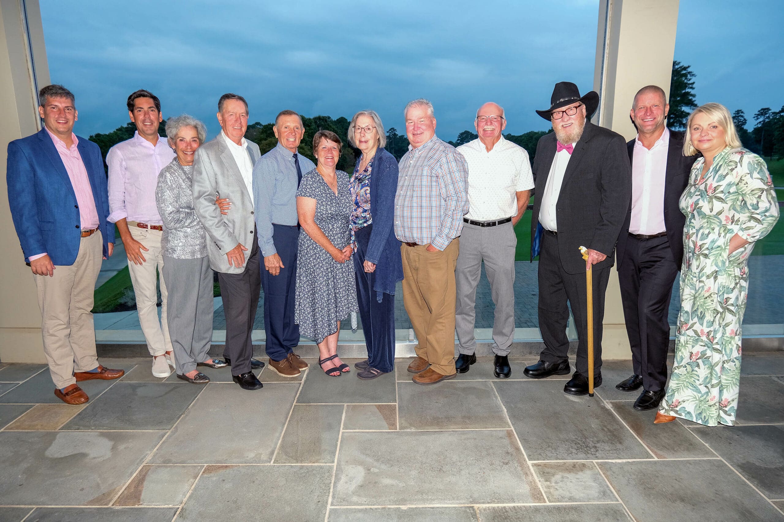 From Left to Right: Ben Rainwater III, Matt Rainwater, Marilyn Rainwater, C. Ben Rainwater, Jr, Darrell Phillips, Ardyth Bankston, Diana Gustafson, Eddie West, James Arnold, Ora Nation, Steven Hudgins, Maryna Hudgins